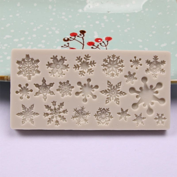 3D Snowflake Shaped Silicone Mold Candy Chocolate Jelly Cake Making Molds  Bar Ice Block Soap Baking Mould Tools RZW